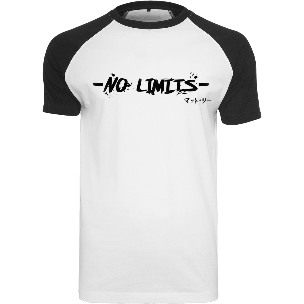 Matt Lee Matt Lee - No Limits T-Shirt Raglan-Shirt weiß