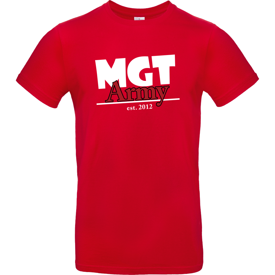 MaxGamingTV MaxGamingTV - MGT Army T-Shirt B&C EXACT 190 - Rot