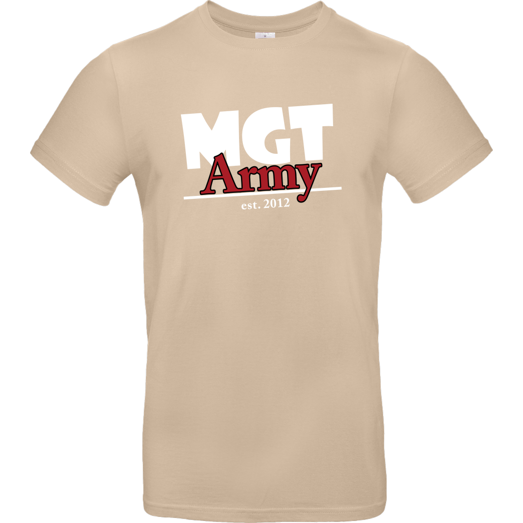 MaxGamingTV MaxGamingTV - MGT Army T-Shirt B&C EXACT 190 - Sand
