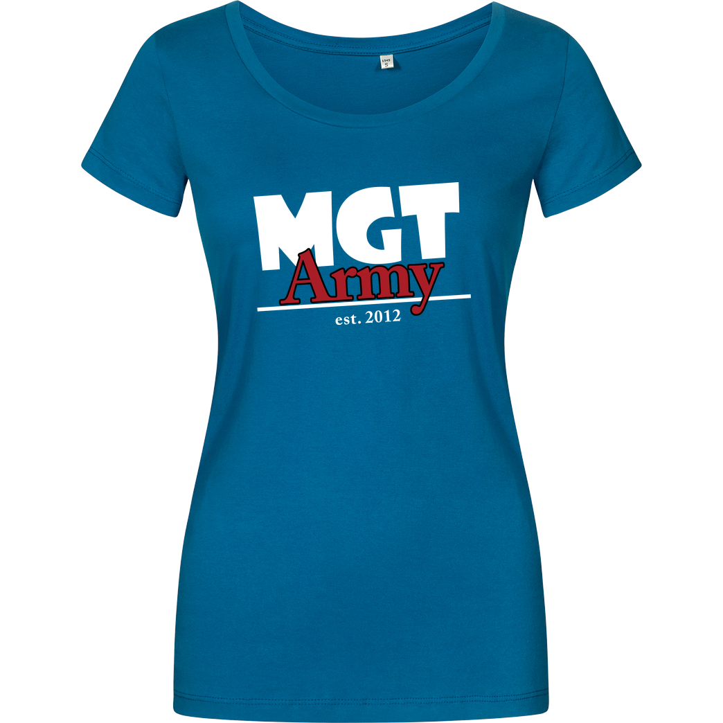 MaxGamingTV MaxGamingTV - MGT Army T-Shirt Damenshirt petrol