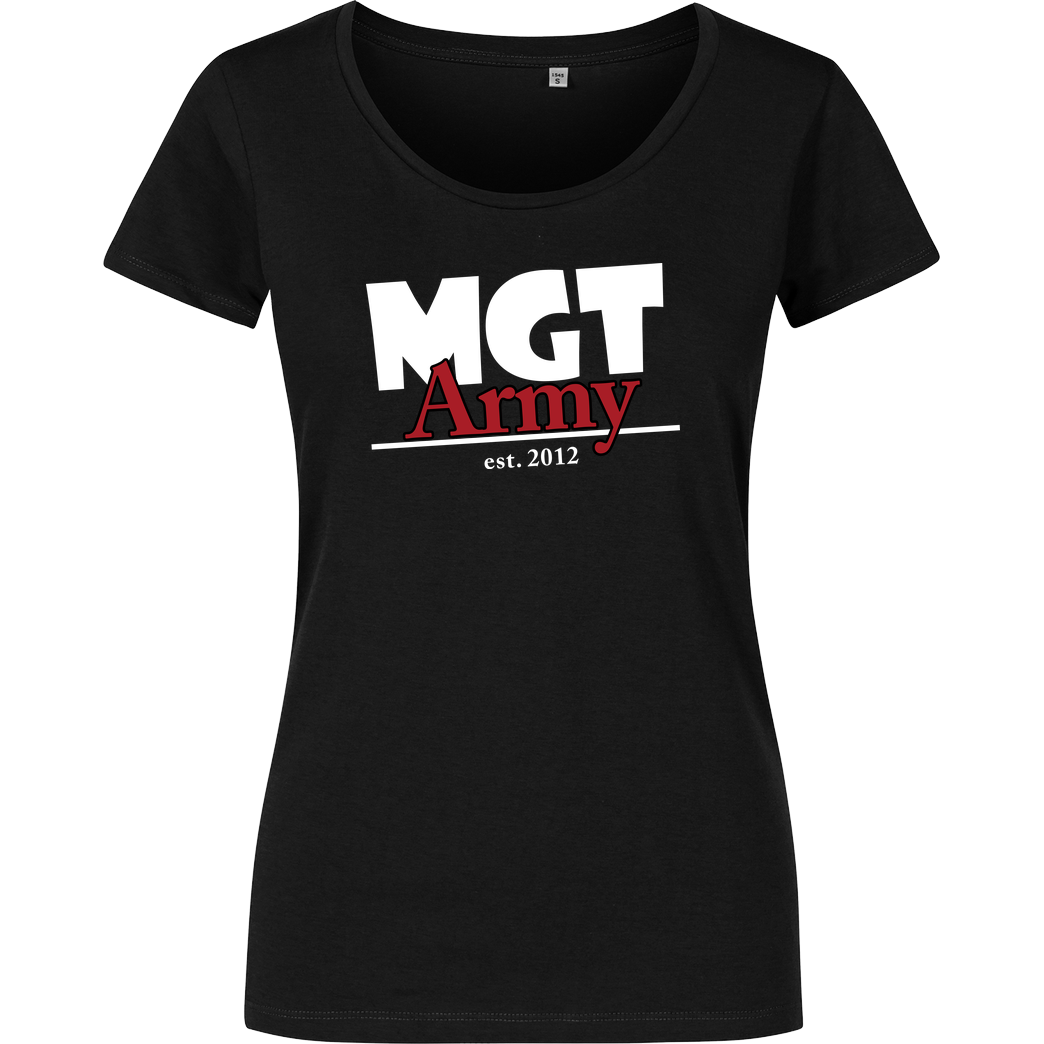 MaxGamingTV MaxGamingTV - MGT Army T-Shirt Damenshirt schwarz