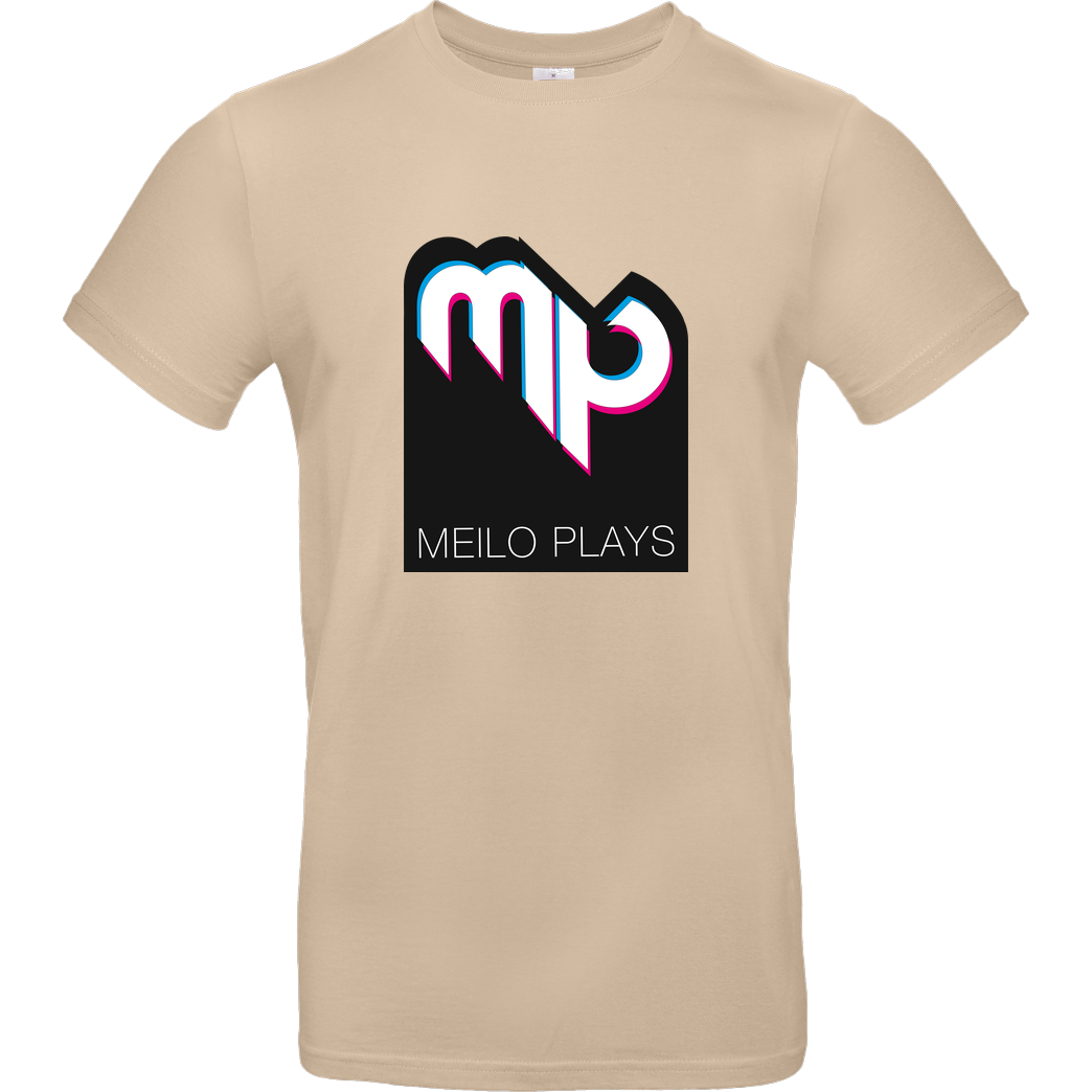 MeiloPlays MeiloPlays - Logo T-Shirt B&C EXACT 190 - Sand
