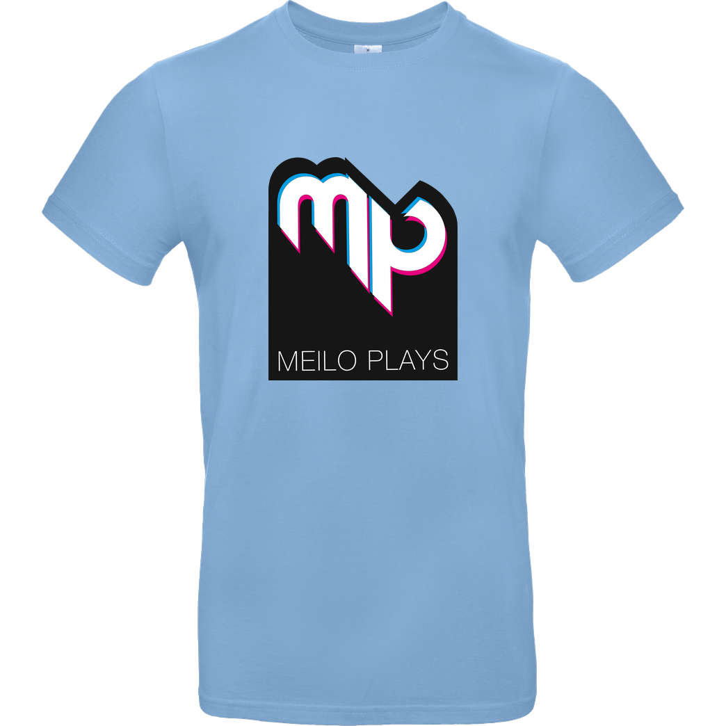 MeiloPlays MeiloPlays - Logo T-Shirt B&C EXACT 190 - Hellblau