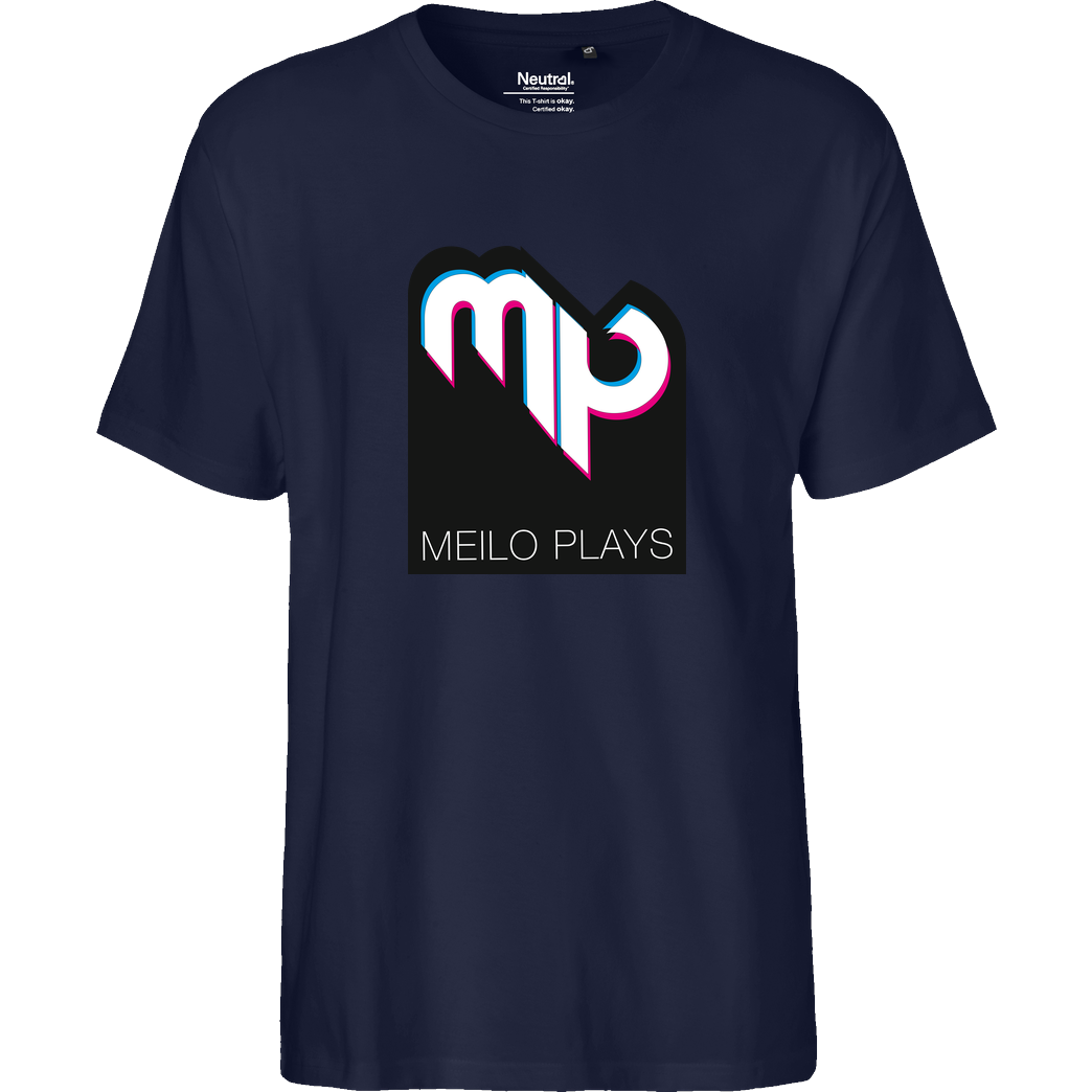 MeiloPlays MeiloPlays - Logo T-Shirt Fairtrade T-Shirt - navy