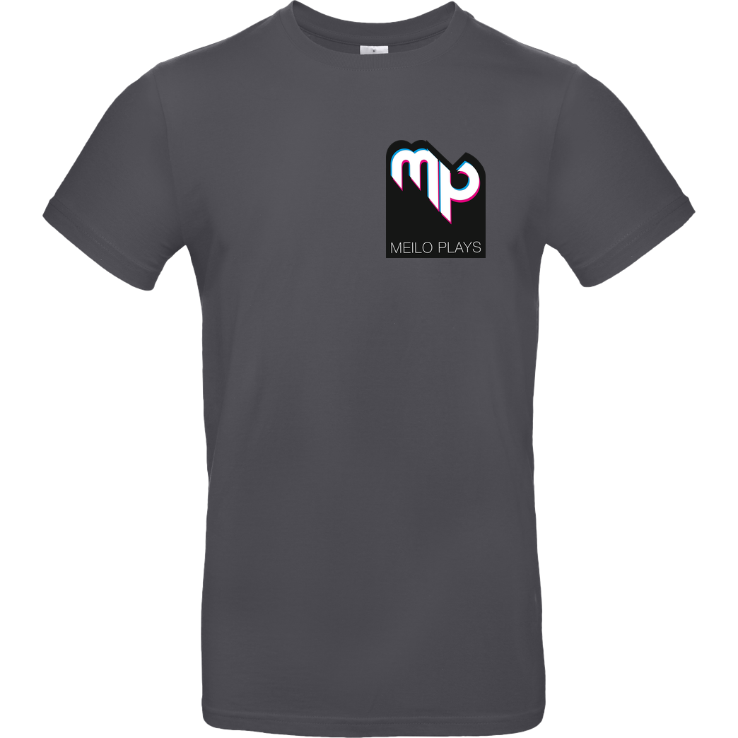 MeiloPlays MeiloPlays - Logo Pocket T-Shirt B&C EXACT 190 - Dark Grey