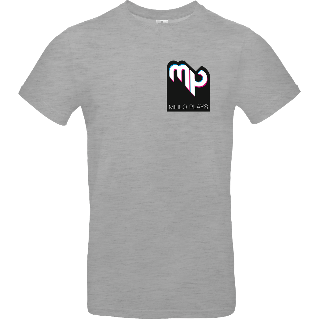 MeiloPlays MeiloPlays - Logo Pocket T-Shirt B&C EXACT 190 - heather grey