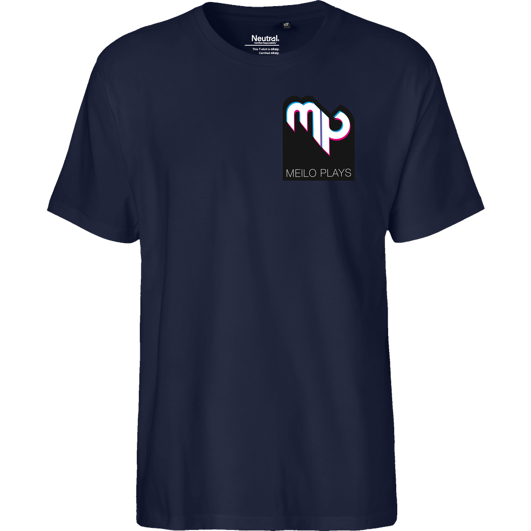 MeiloPlays MeiloPlays - Logo Pocket T-Shirt Fairtrade T-Shirt - navy