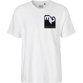 MeiloPlays - Logo Pocket Fairtrade T-Shirt - weiß