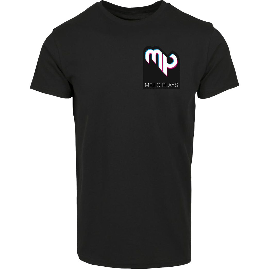 MeiloPlays MeiloPlays - Logo Pocket T-Shirt Hausmarke T-Shirt  - Schwarz