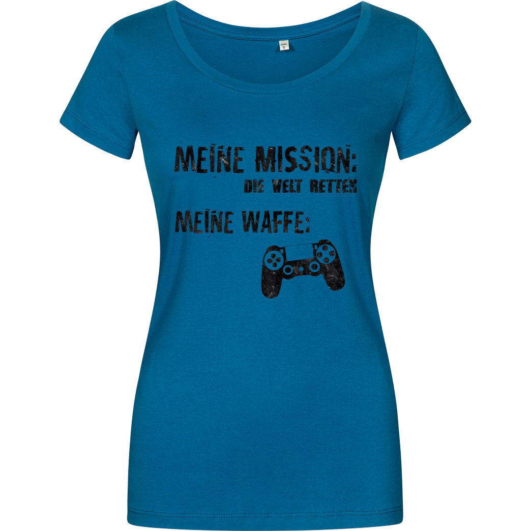 bjin94 Meine Mission v1 T-Shirt Damenshirt petrol