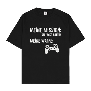 Meine Mission v1 Oversize T-Shirt - Schwarz