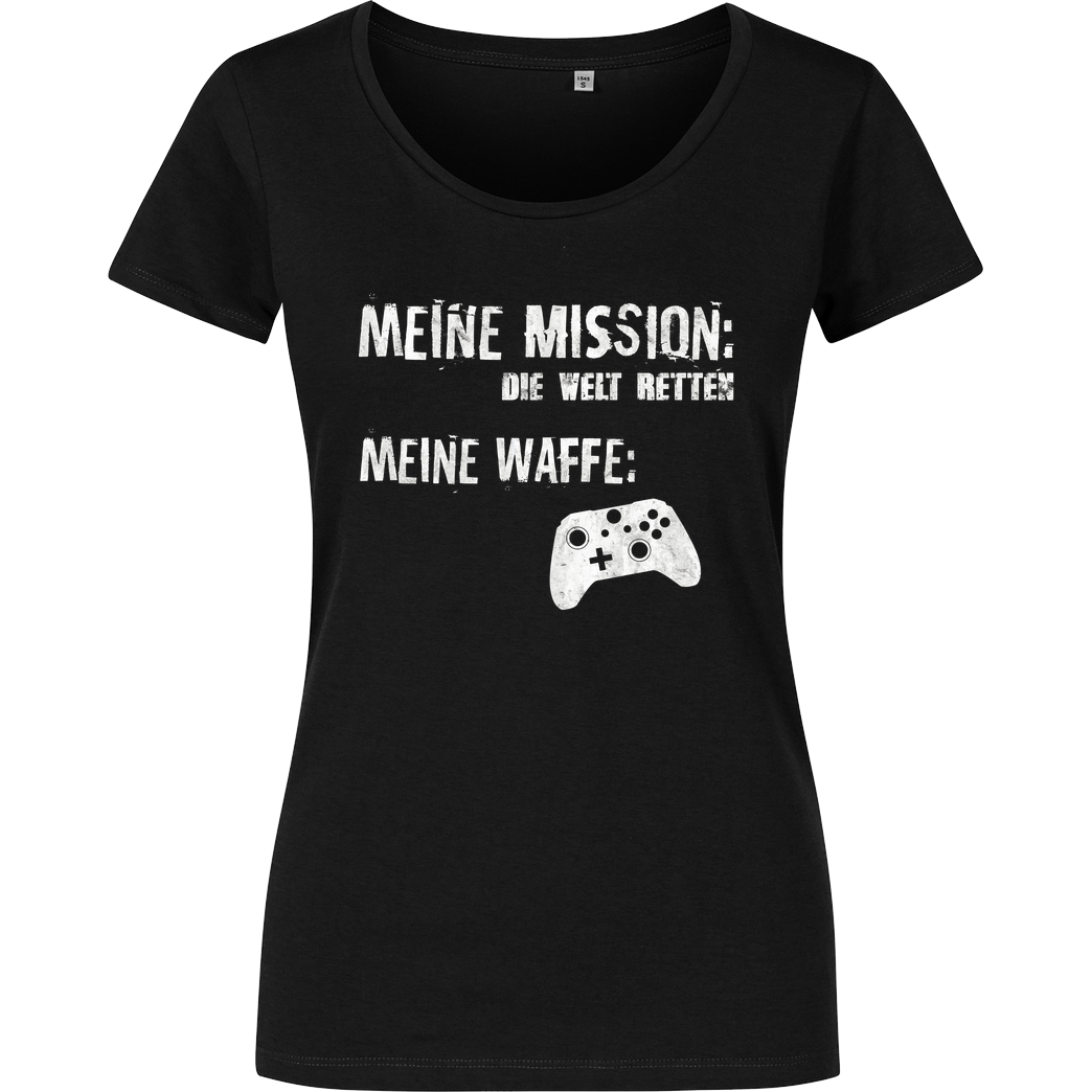 bjin94 Meine Mission v2 T-Shirt Damenshirt schwarz