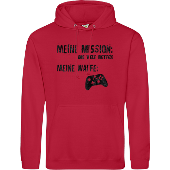 Meine Mission v2 JH Hoodie - Rot