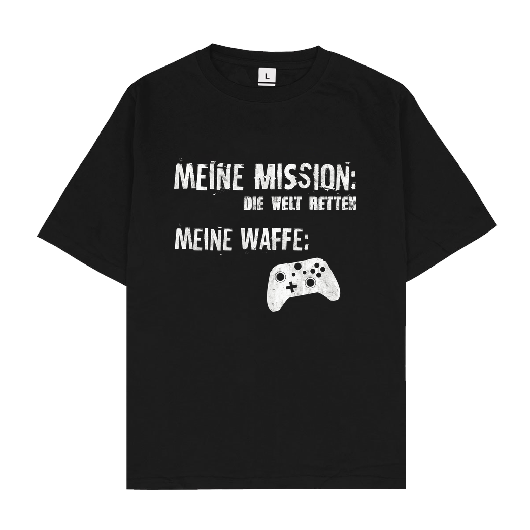 bjin94 Meine Mission v2 T-Shirt Oversize T-Shirt - Schwarz