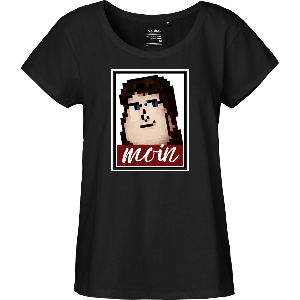 Miamouz Mia - Lenny Moin T-Shirt Fairtrade Loose Fit Girlie - schwarz