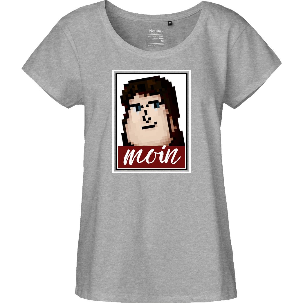 Miamouz Mia - Lenny Moin T-Shirt Fairtrade Loose Fit Girlie - heather grey