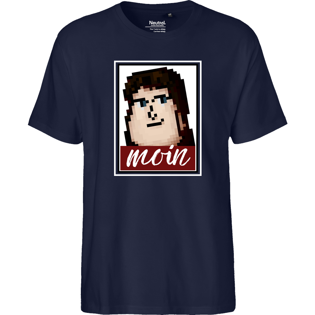 Miamouz Mia - Lenny Moin T-Shirt Fairtrade T-Shirt - navy