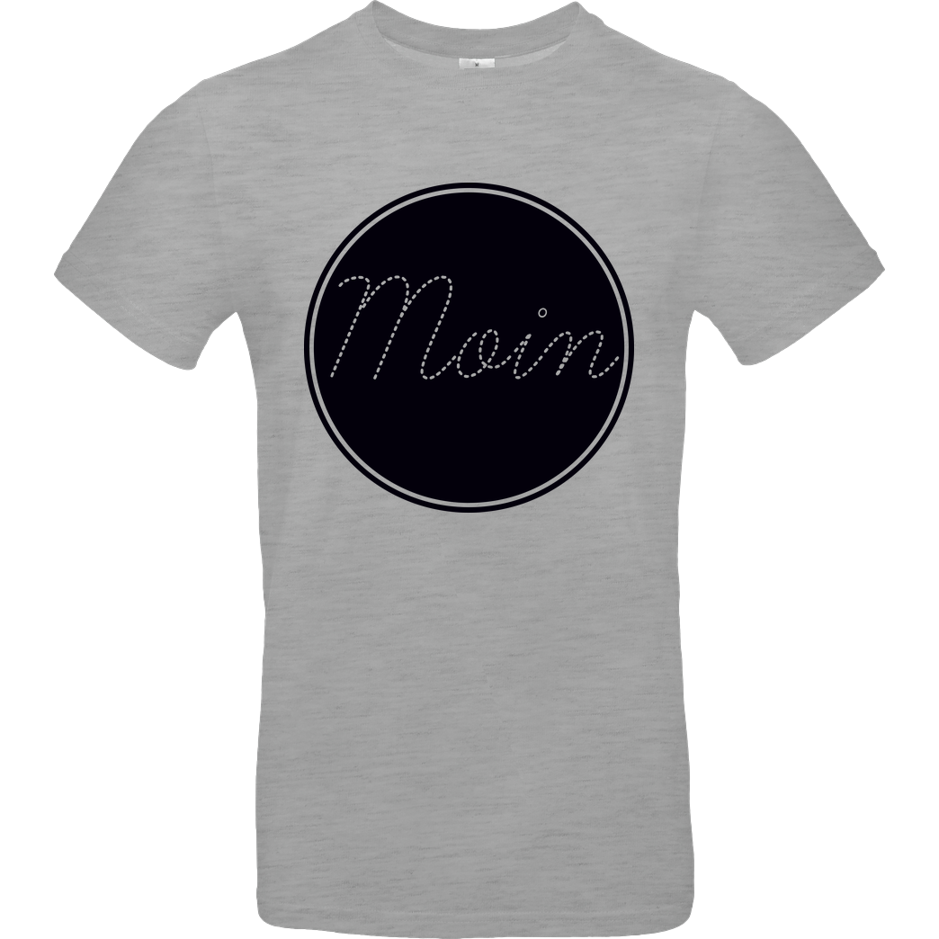 Miamouz Mia - Moin im Kreis T-Shirt B&C EXACT 190 - heather grey