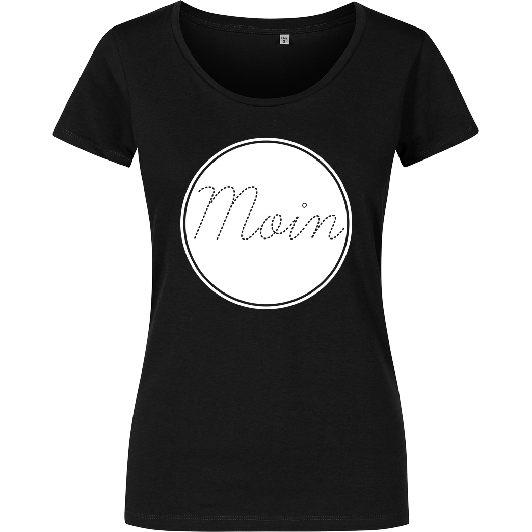 Miamouz Mia - Moin im Kreis T-Shirt Damenshirt schwarz
