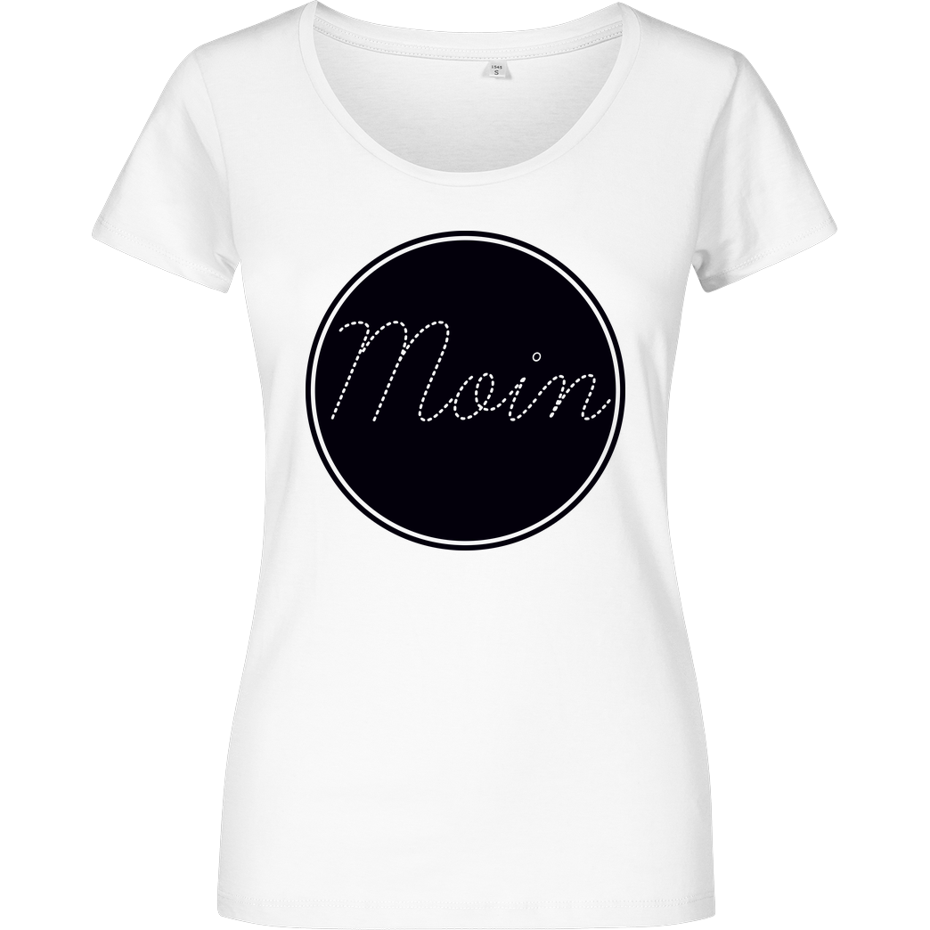 Miamouz Mia - Moin im Kreis T-Shirt Damenshirt weiss