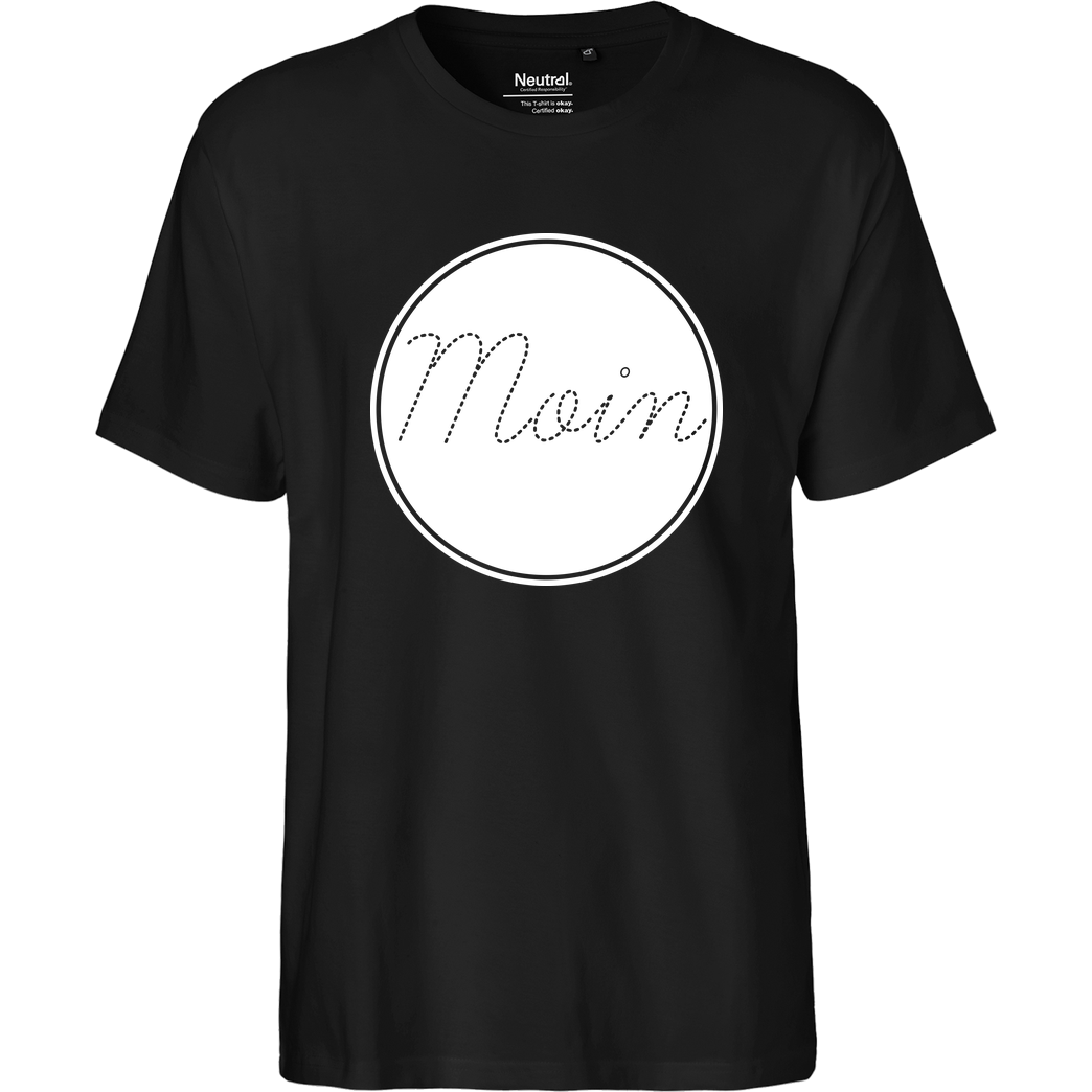 Miamouz Mia - Moin im Kreis T-Shirt Fairtrade T-Shirt - schwarz