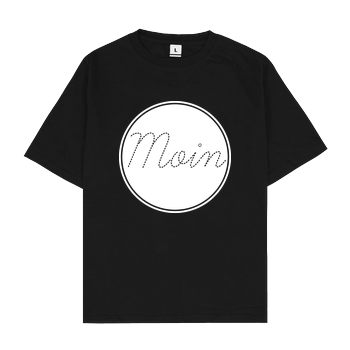 Mia - Moin im Kreis Oversize T-Shirt - Schwarz