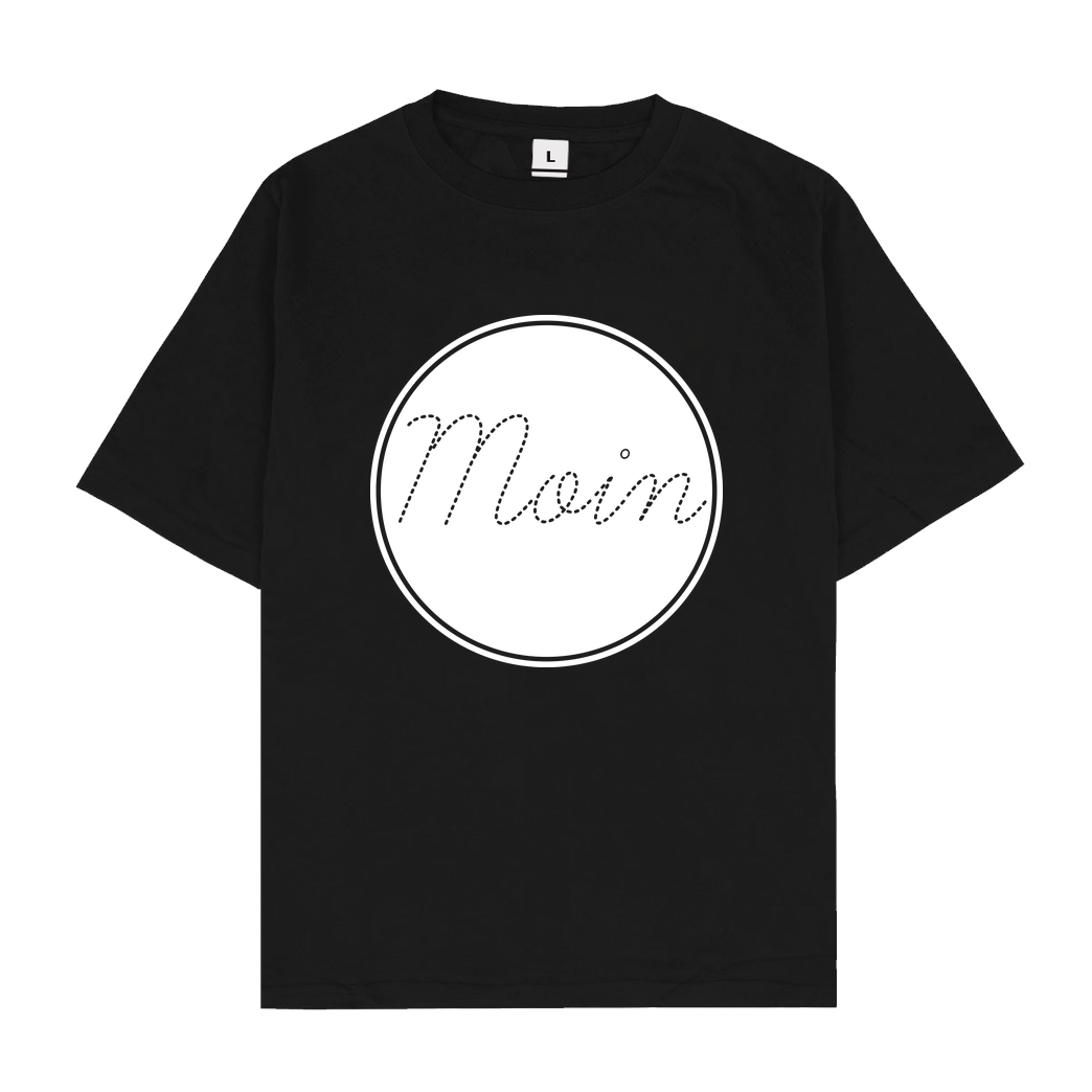 Miamouz Mia - Moin im Kreis T-Shirt Oversize T-Shirt - Schwarz