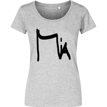 Miamouz - Unterschrift Damenshirt heather grey
