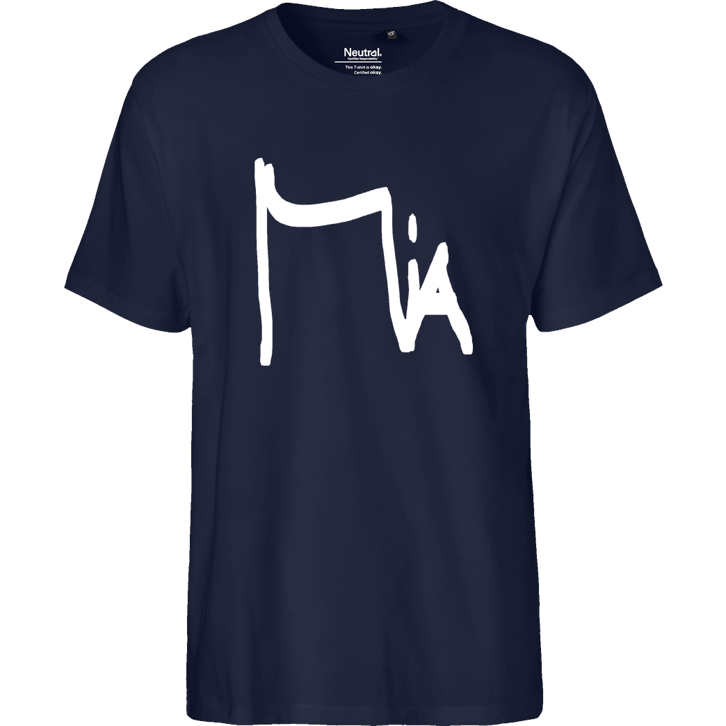 Miamouz Miamouz - Unterschrift T-Shirt Fairtrade T-Shirt - navy
