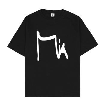 Miamouz - Unterschrift Oversize T-Shirt - Schwarz