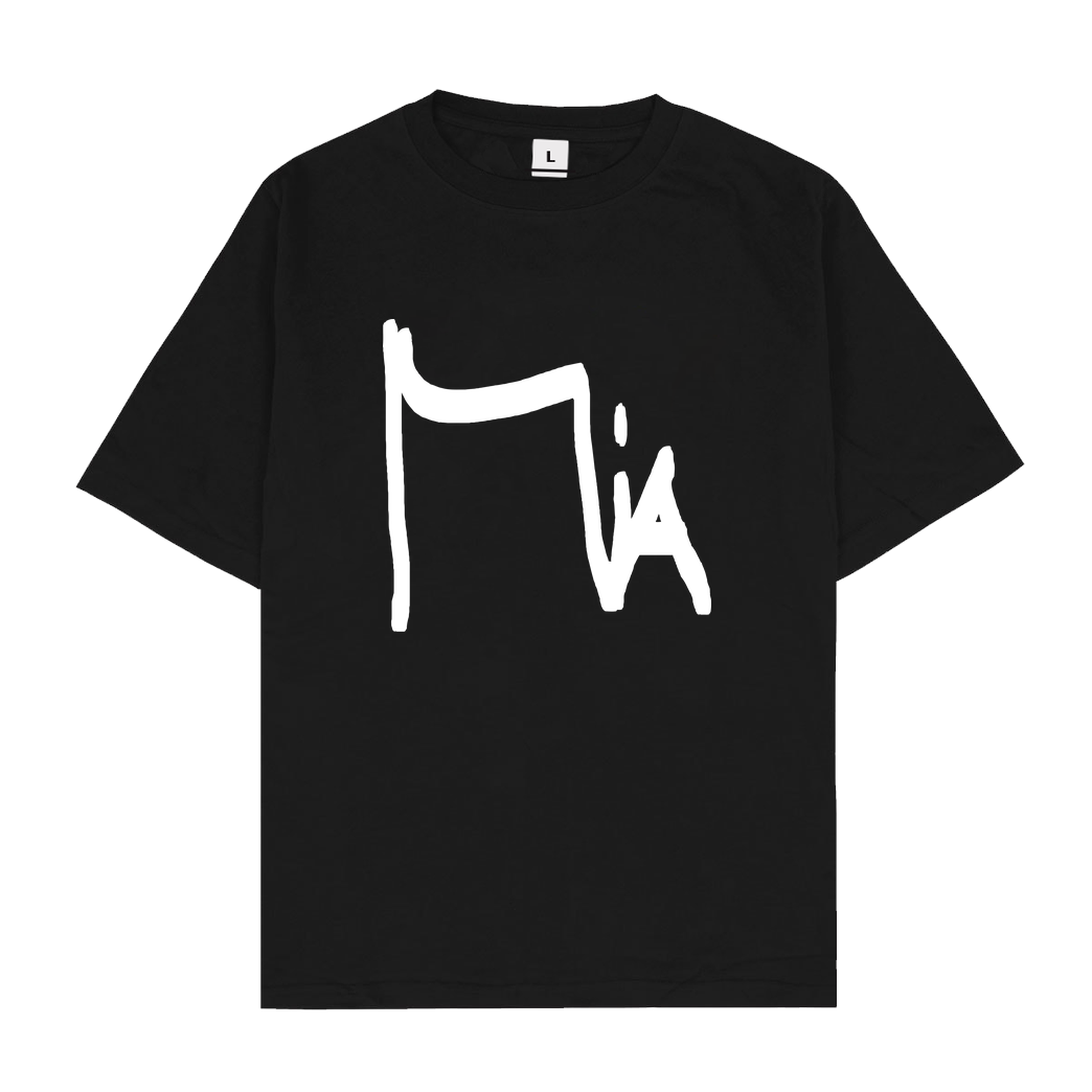 Miamouz Miamouz - Unterschrift T-Shirt Oversize T-Shirt - Schwarz