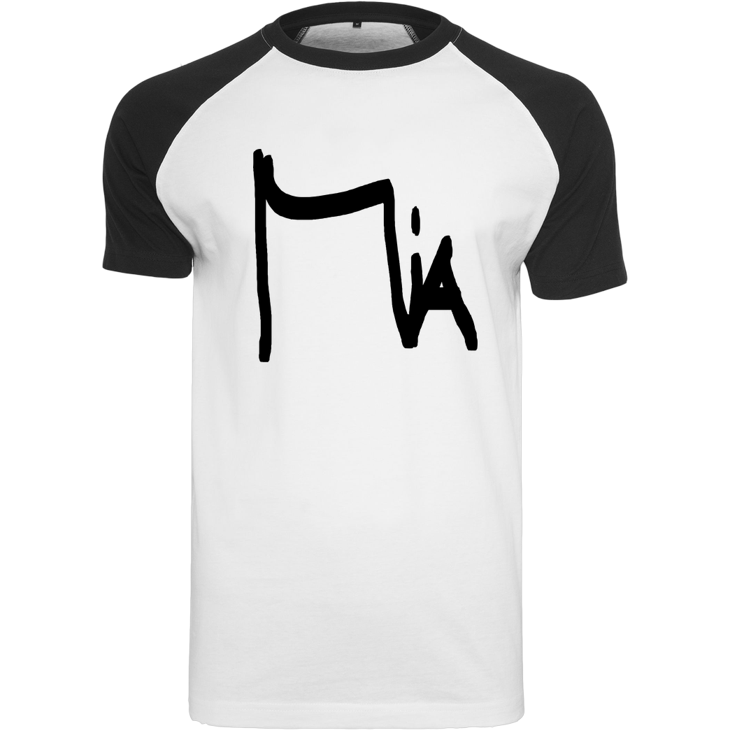 Miamouz Miamouz - Unterschrift T-Shirt Raglan-Shirt weiß