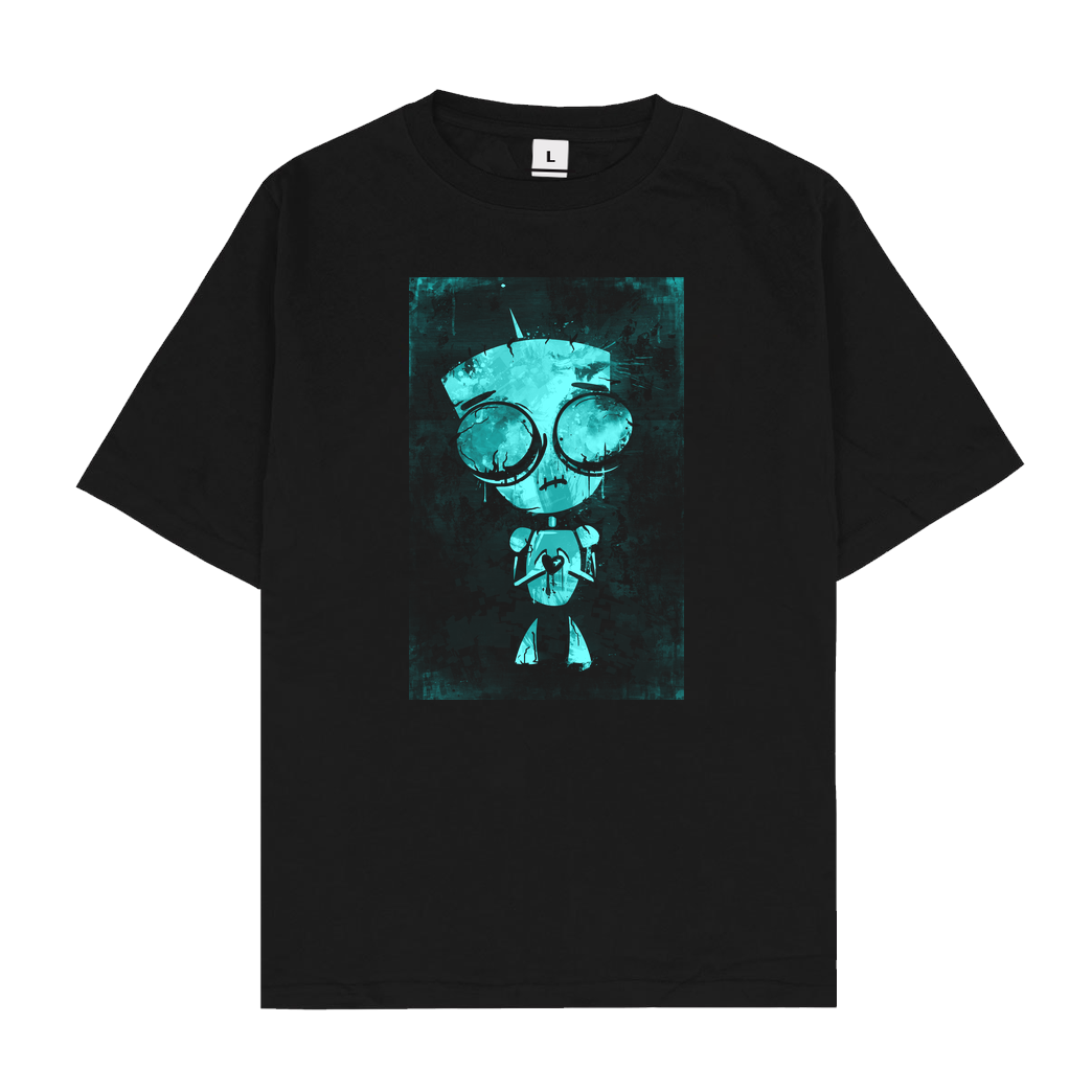 Mien Wayne Mien Wayne - Heartless GIR T-Shirt Oversize T-Shirt - Schwarz
