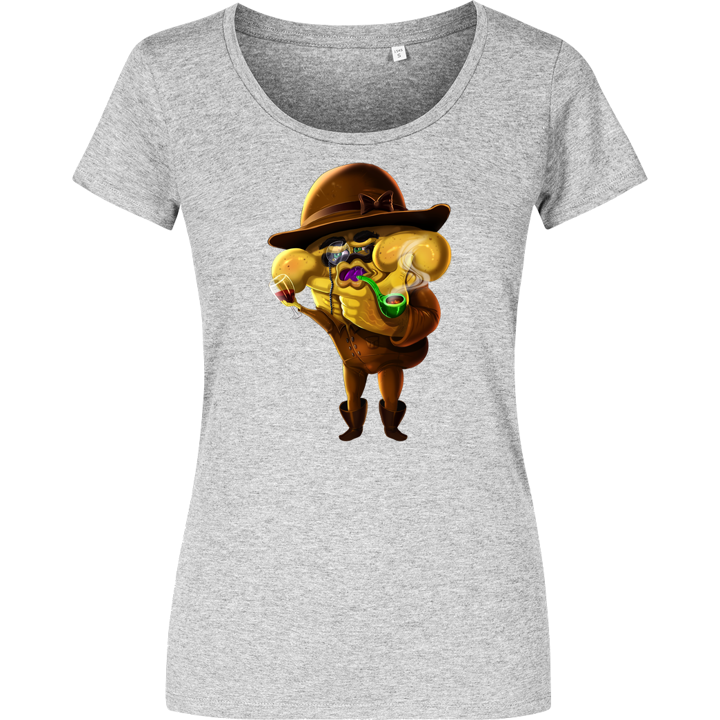 Mii Mii MiiMii - Detektiv T-Shirt Damenshirt heather grey
