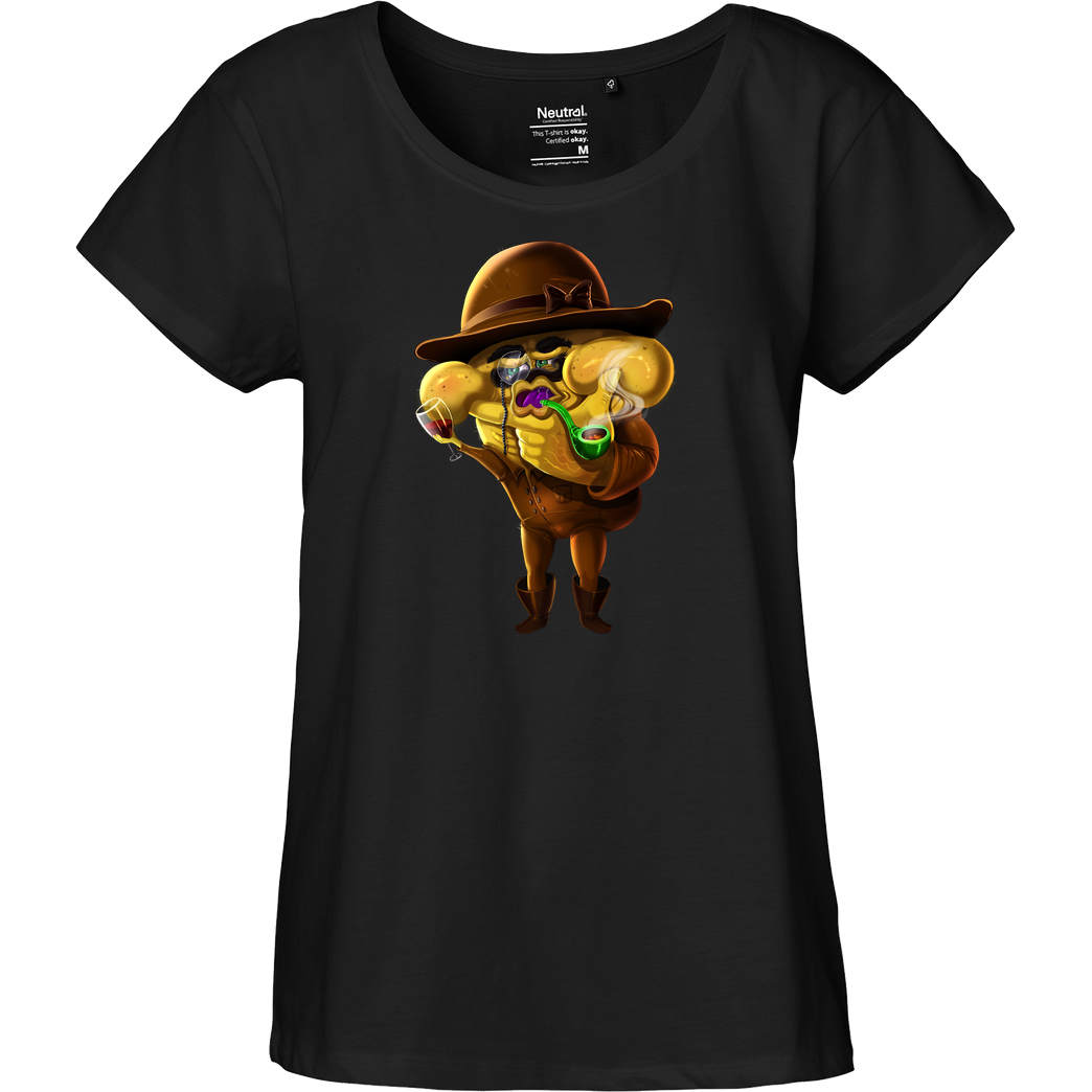 Mii Mii MiiMii - Detektiv T-Shirt Fairtrade Loose Fit Girlie - schwarz