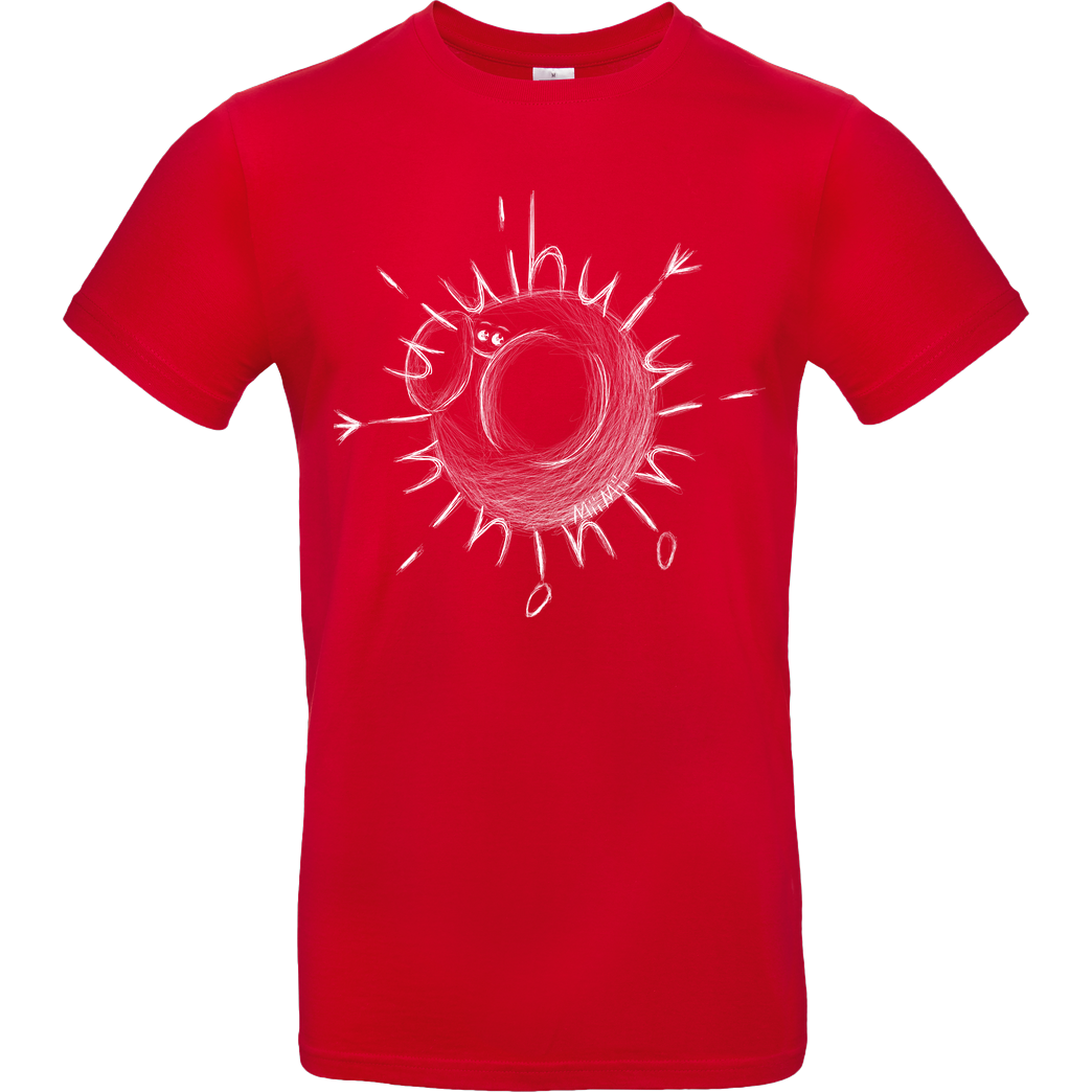 Mii Mii MiiMii - Hui Face weiß T-Shirt B&C EXACT 190 - Rot