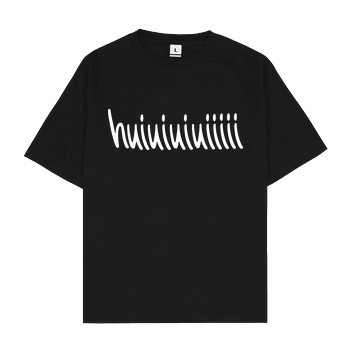 MiiMii - huiuiuiuiiiiii Oversize T-Shirt - Schwarz