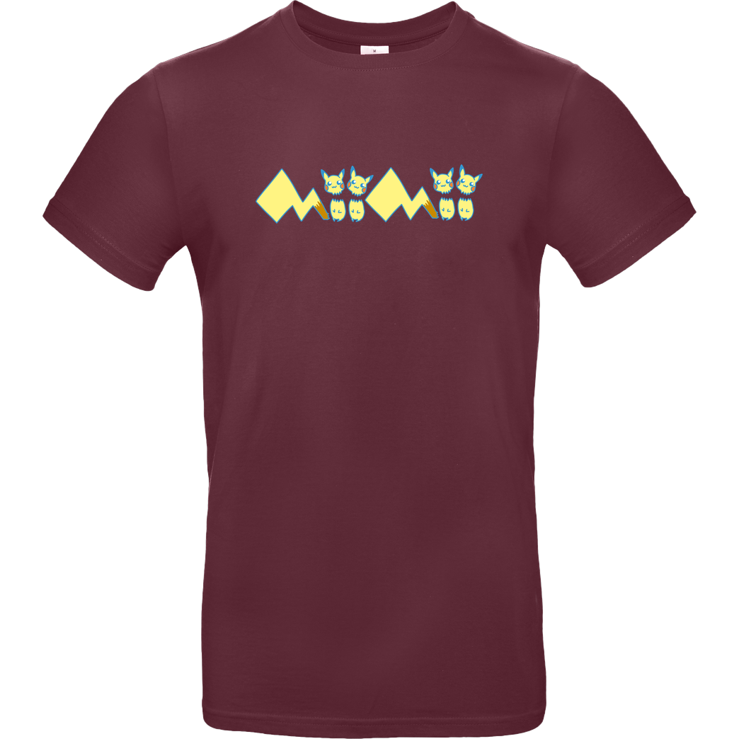Mii Mii MiiMii - Pika T-Shirt B&C EXACT 190 - Bordeaux