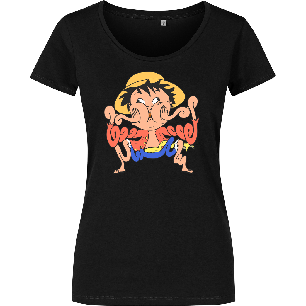Mii Mii MiiMii - Ruffy T-Shirt Damenshirt schwarz