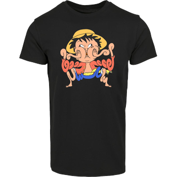 MiiMii - Ruffy Hausmarke T-Shirt  - Schwarz