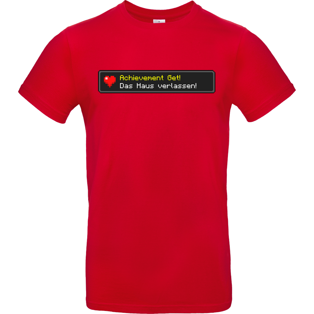 MrMoregame MrMore - Achievement get T-Shirt B&C EXACT 190 - Rot