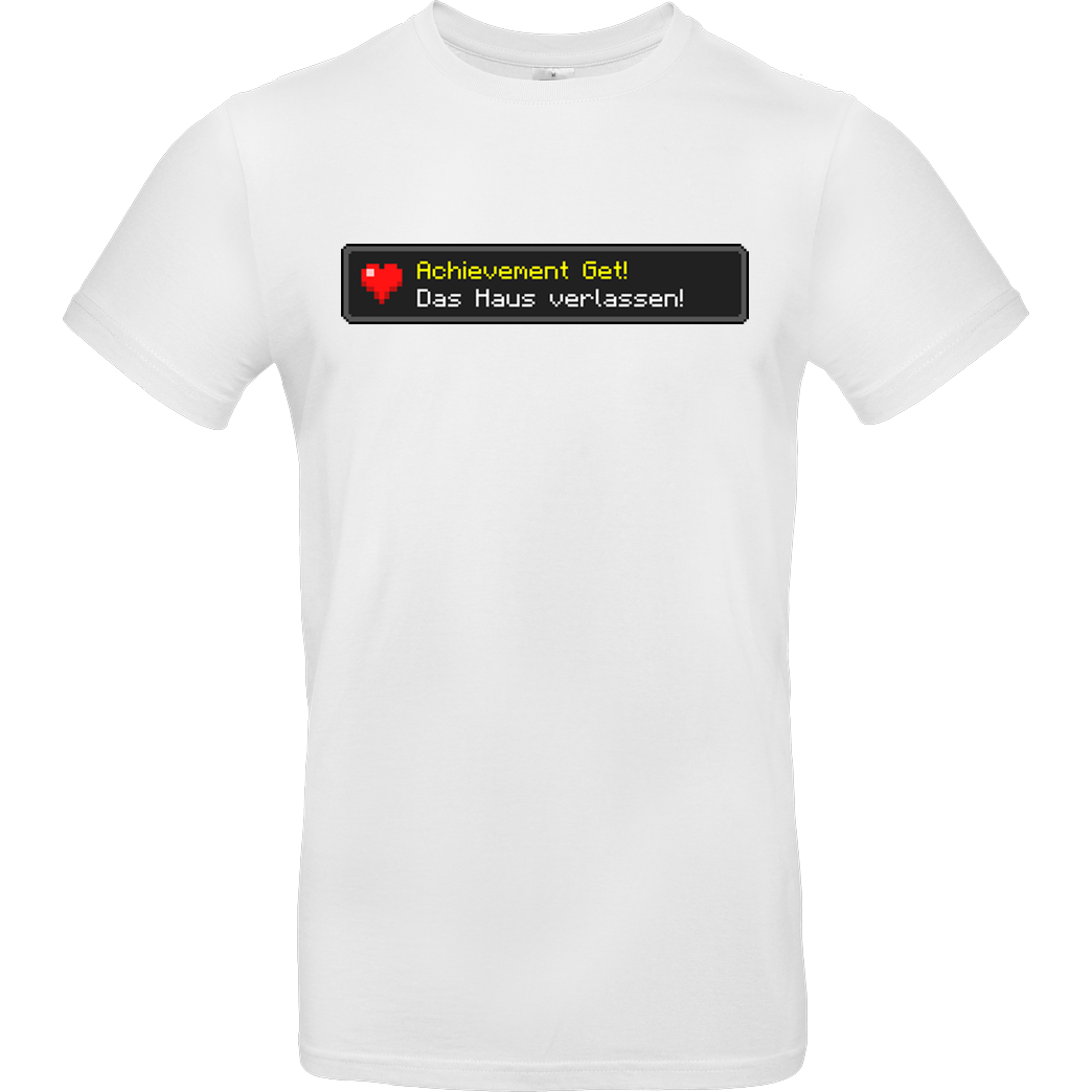 MrMoregame MrMore - Achievement get T-Shirt B&C EXACT 190 - Weiß