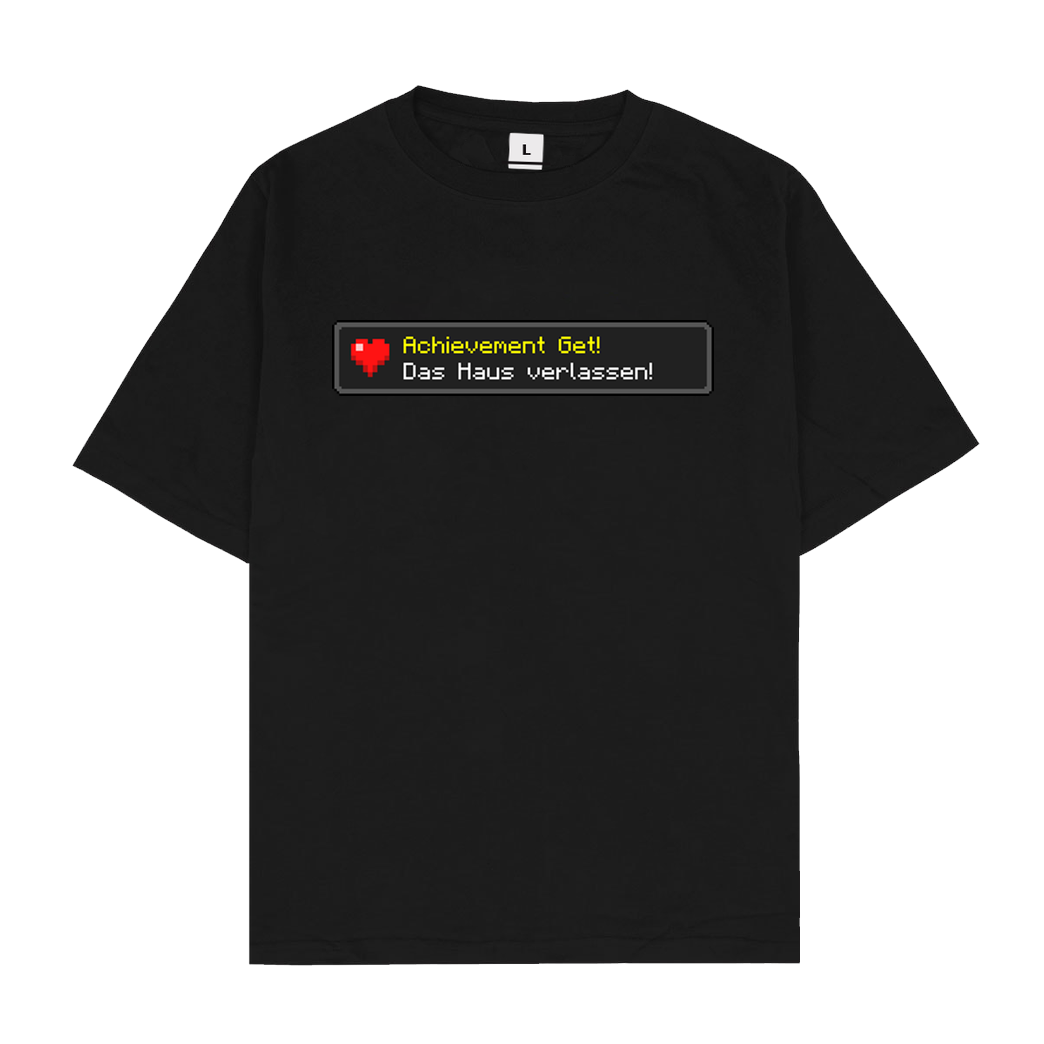 MrMoregame MrMore - Achievement get T-Shirt Oversize T-Shirt - Schwarz