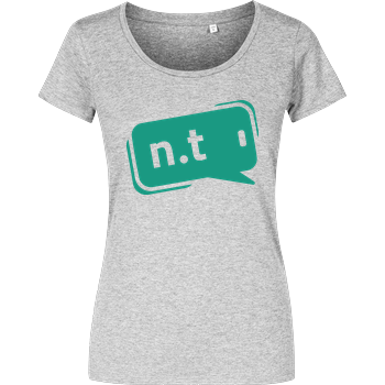 neuland.tips - Logo Damenshirt heather grey
