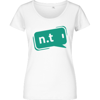 neuland.tips - Logo Damenshirt weiss