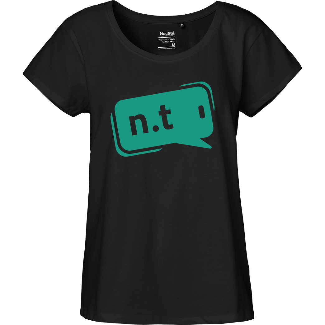 neuland.tips neuland.tips - Logo T-Shirt Fairtrade Loose Fit Girlie - schwarz