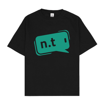 neuland.tips - Logo Oversize T-Shirt - Schwarz