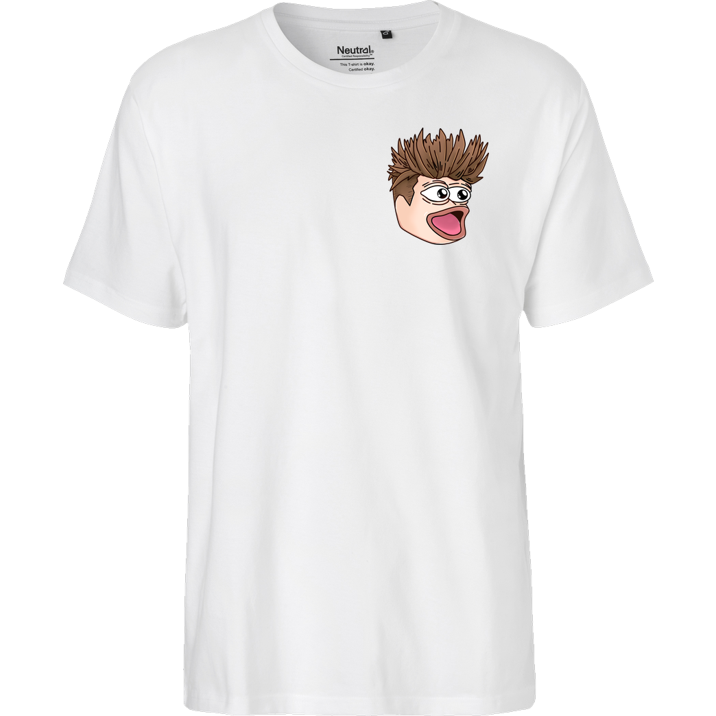 NichtNilo NichtNilo - poggers Pocket T-Shirt Fairtrade T-Shirt - weiß