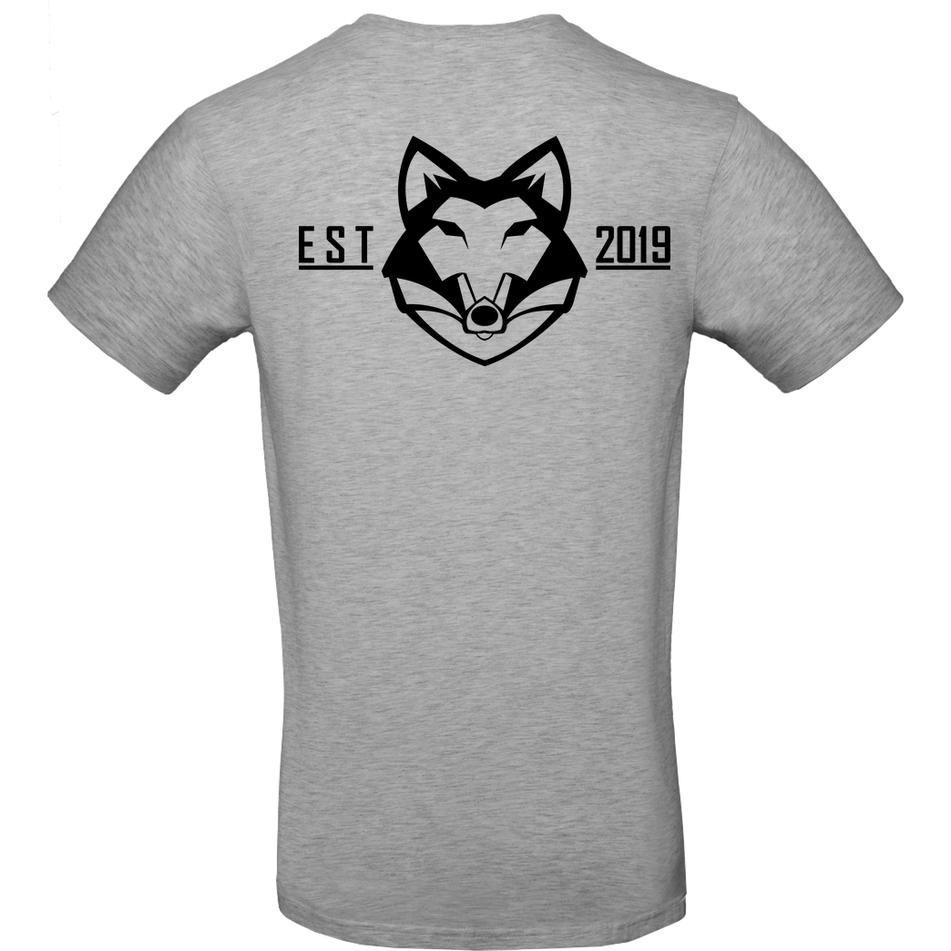 Niklas Wetterhahn Niklas Wetterhahn - Wolf Logo T-Shirt B&C EXACT 190 - heather grey
