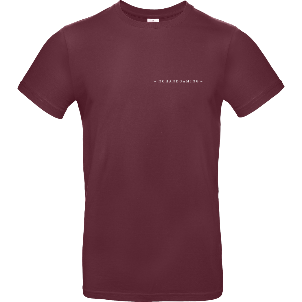 NoHandGaming NoHandGaming - Logo T-Shirt B&C EXACT 190 - Bordeaux